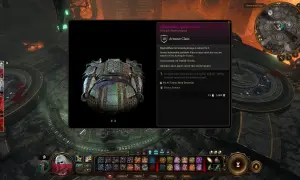 Zbroja z kuźni adamantyny w Baldur's Gate 3. Ciężka zbroja zredukuje obrażenia i sprawi, że atakujący zostaną odrzuceni.