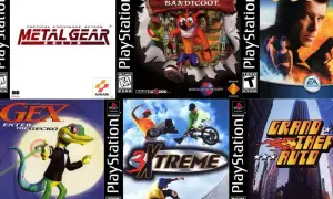Kolekcja okładek gier na PS3: Metal Gear Solid, Crash Bandicoot, 007, Gex, 3Xtreme, Grand Theft Auto. To najlepsze gry na PS3!