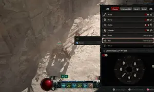 Wybieranie emotek "Tak" i "Nie" w menu gry Diablo 4, w zgodzie z tradycjami.