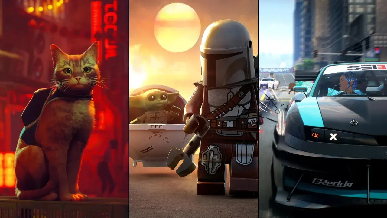 Kociak z plecakiem, Lego Mandalorian z Grogu i wyścigówka - to wszystko może być częścią Twoich darmowych gier na PS5.