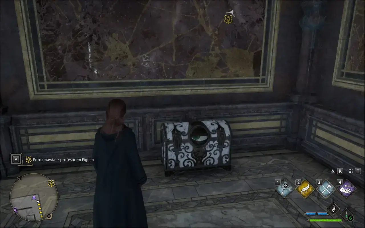 W grze Hogwarts Legacy skrzynia z okiem czeka na odkrycie.