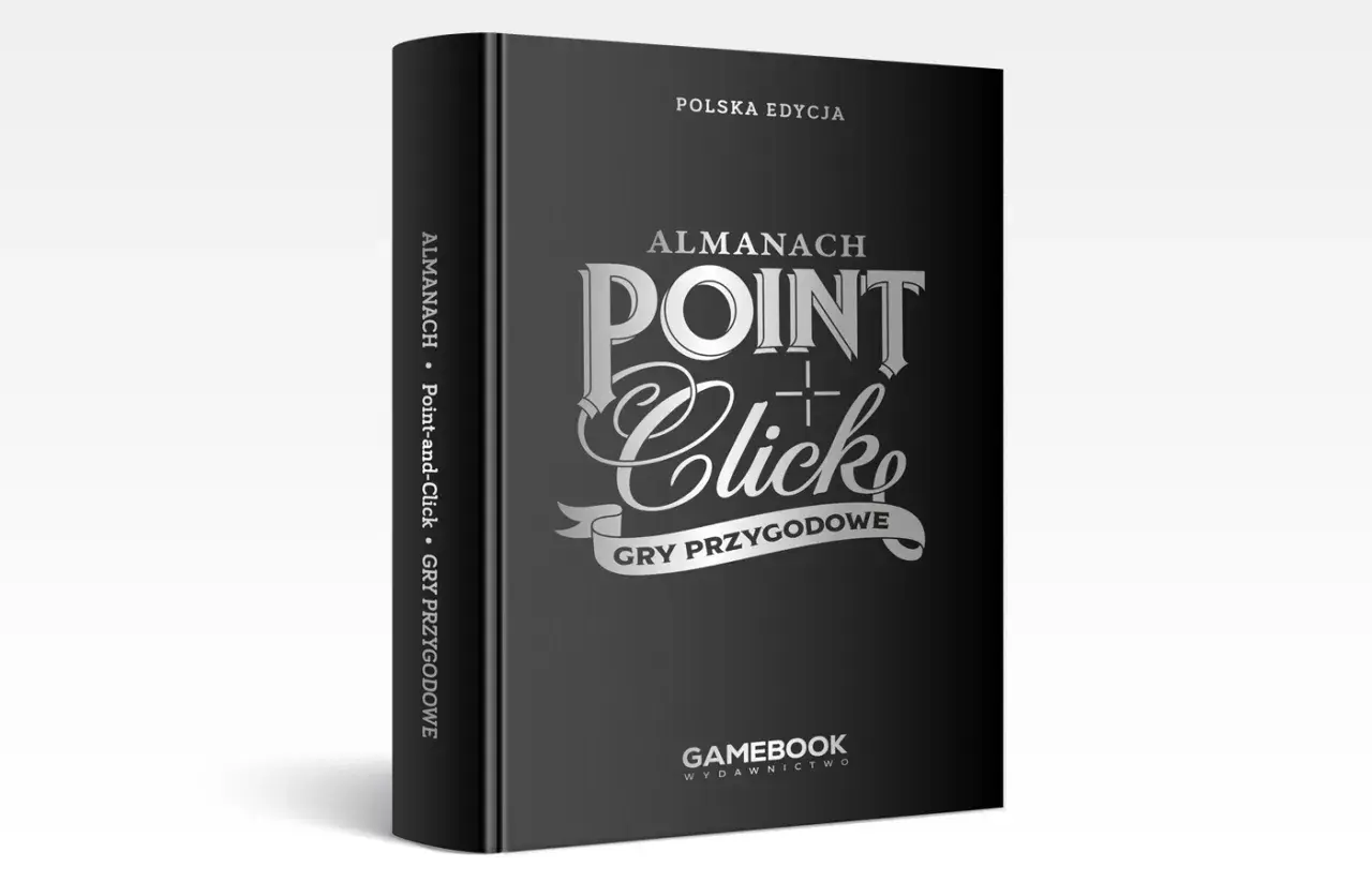 Okładka "Almanachu Point-and-Click: Gry Przygodowe" w polskiej edycji.