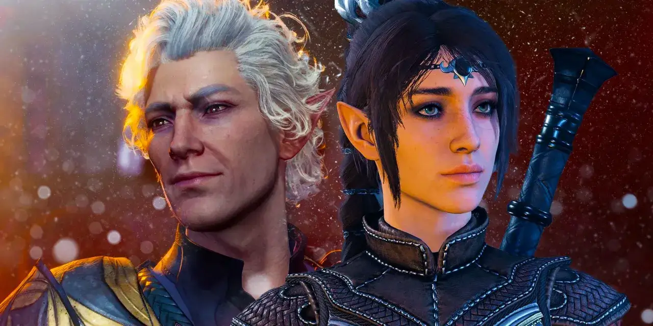 Astarion i Shadowheart z Baldur's Gate 3, sugerujący romantyczne wątki w grze.
