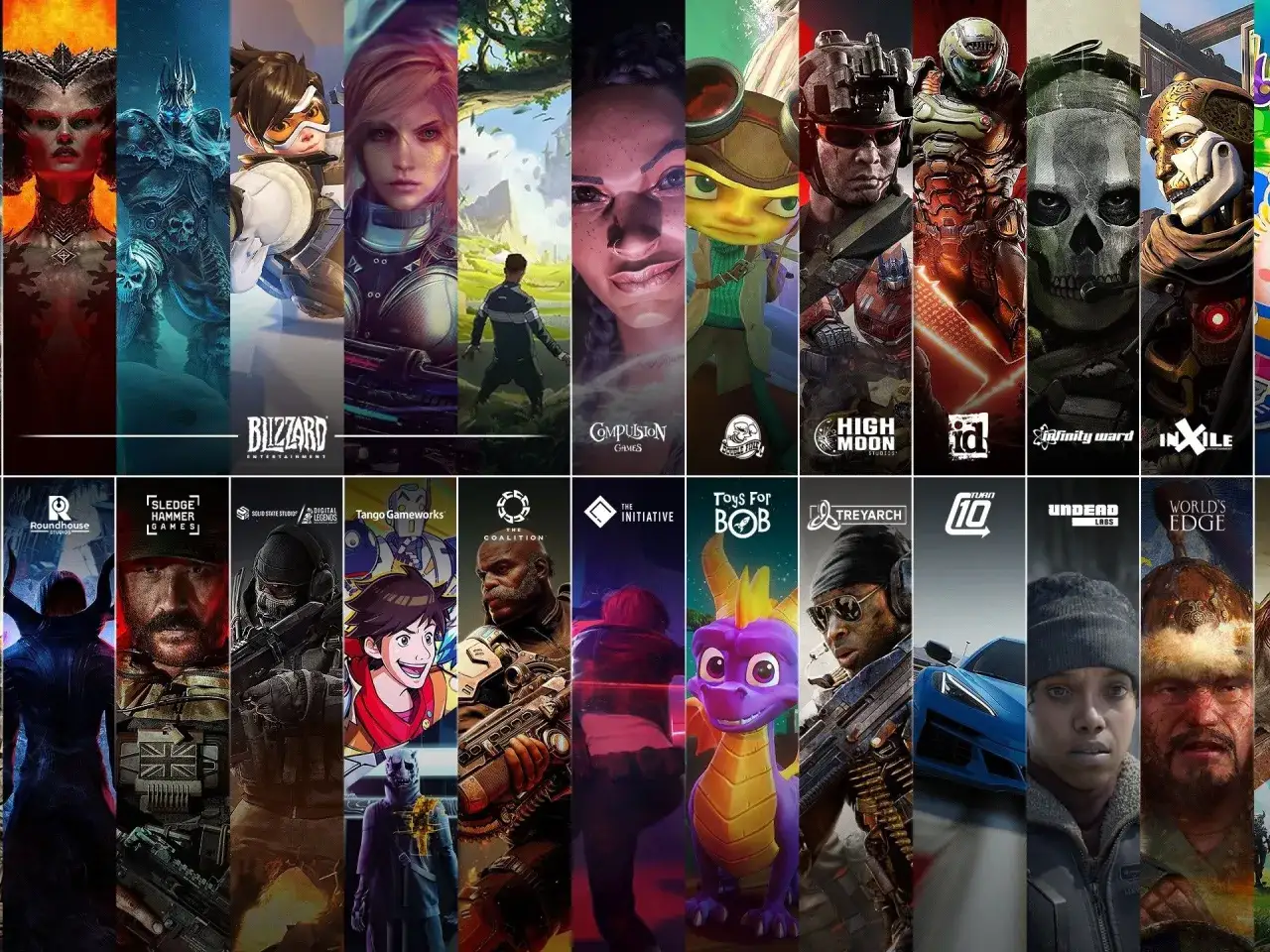 Kolekcja okładek gier, w tym postacie z gier akcji i fantasy. Szukasz darmowe gry Xbox? Sprawdź te tytuły!